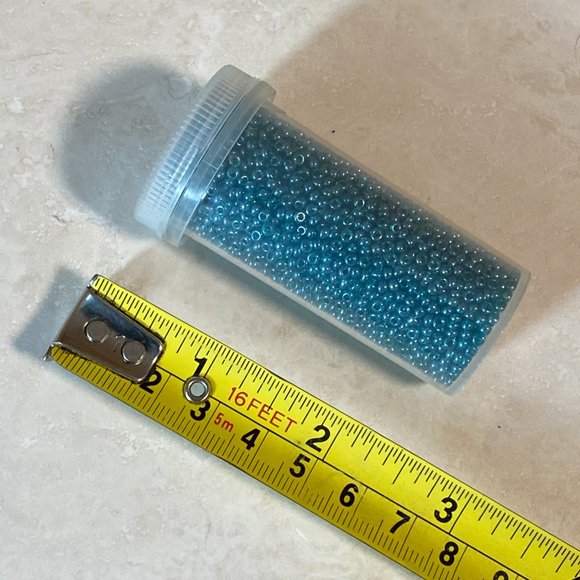 3/$10, Seed Beads Lustre Rocaille ~Teal~ - Picture 3 of 3